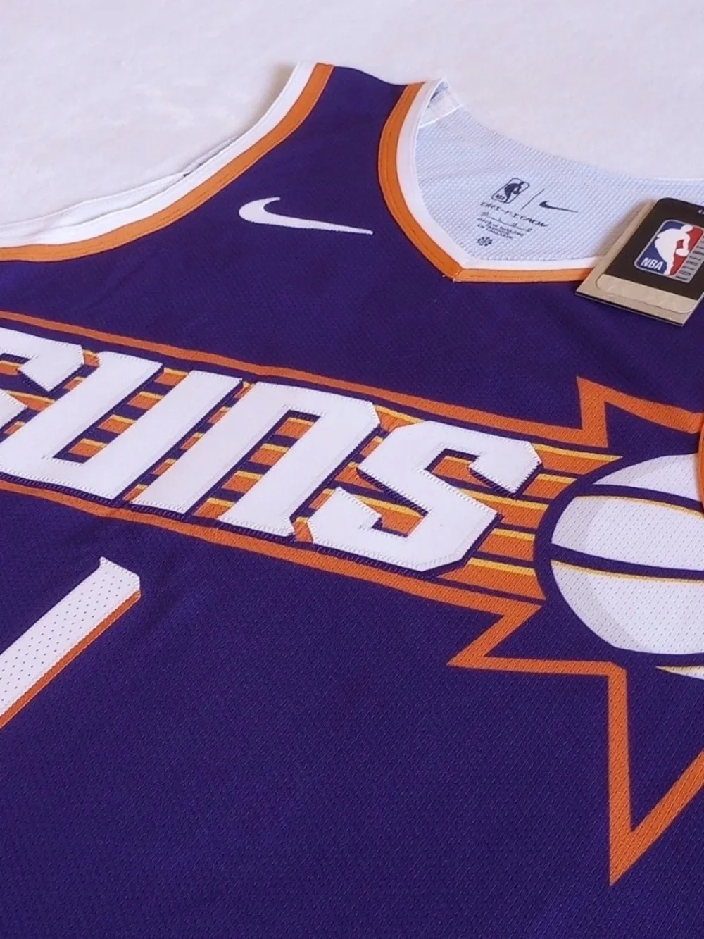 Nike Men's Devin Booker Phoenix Suns Icon Edition Authentic Jersey Sz 48 L $200